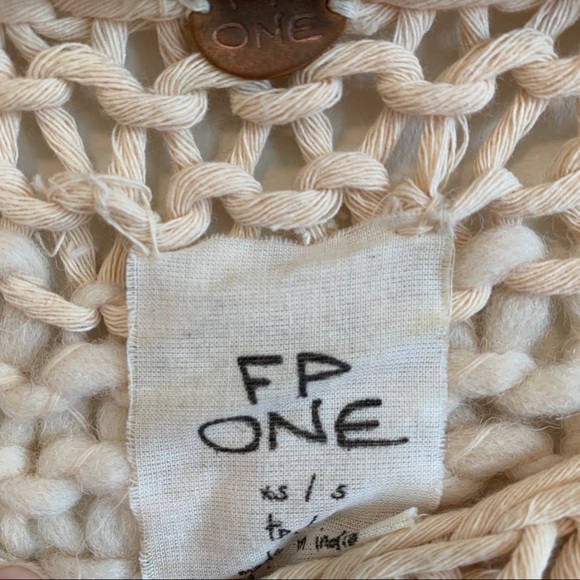 Free People Cropped Knit Sparkle Oversized Sweater - Picture 11 of 14